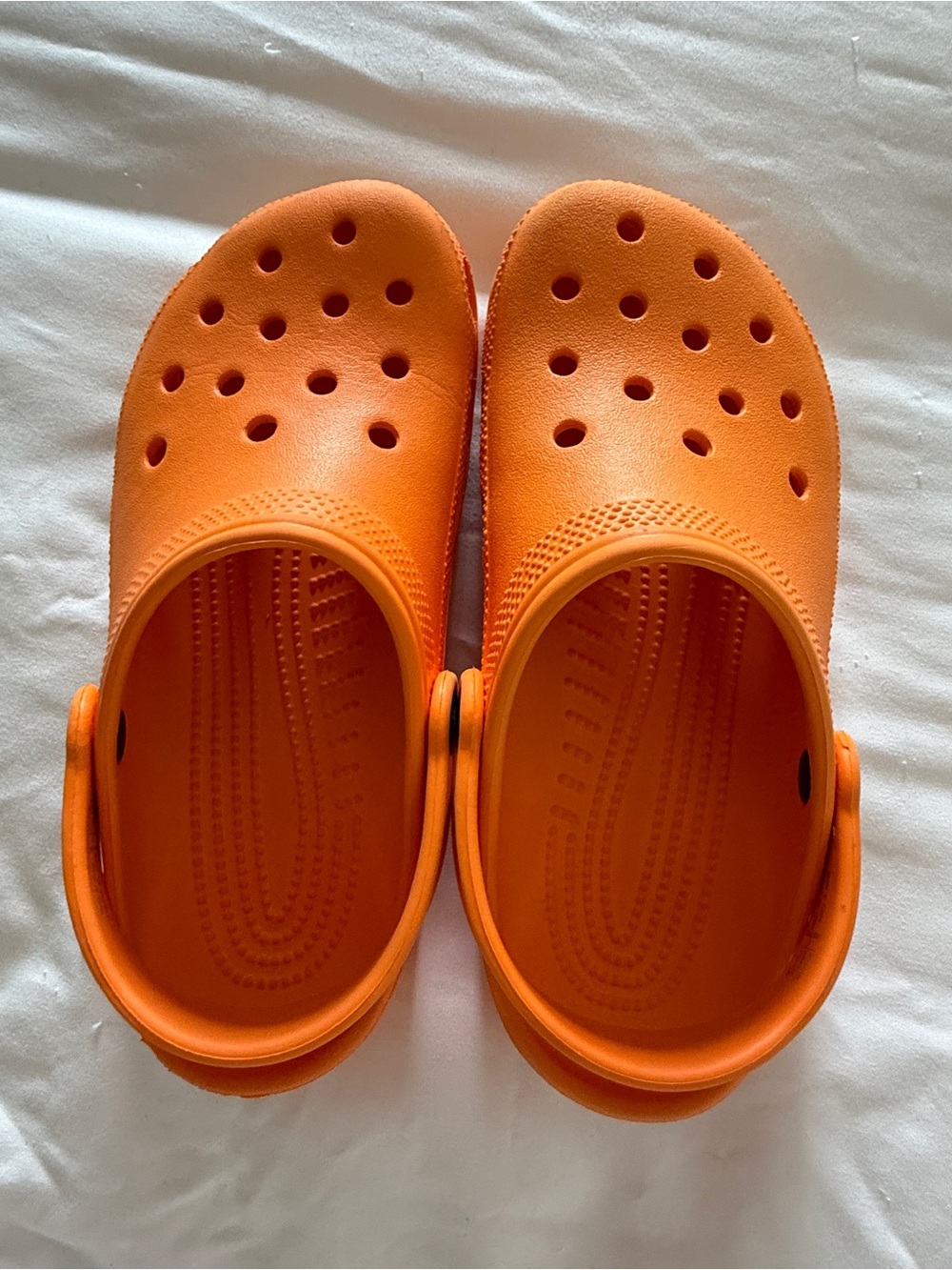 CROCS Kids' Orange Foam Clogs - Comfortable Slip-On Shoes